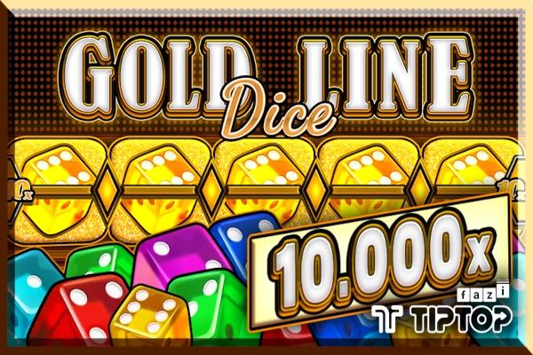Gold Line Dice